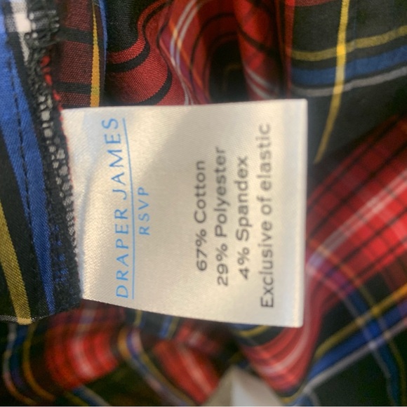 Draper James RSVP Smocked Plaid Check Puff Sleeve Tiered Midi Dress - Picture 13 of 14